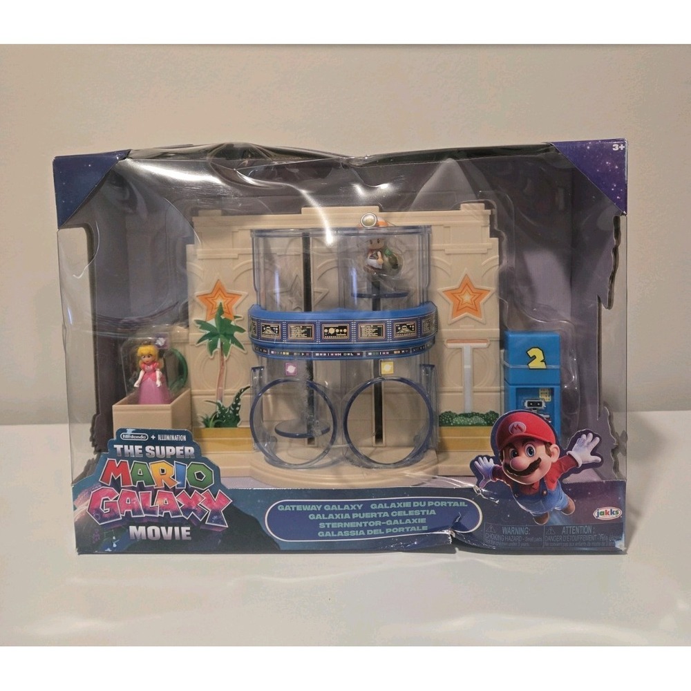 Super Mario Galaxy Movie Princess Peach Toad Gateway Galaxy Diorama-Nintendo
